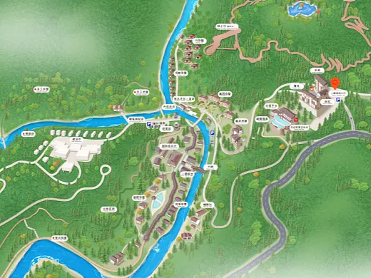 新罗结合景区手绘地图智慧导览和720全景技术，可以让景区更加“动”起来，为游客提供更加身临其境的导览体验。
